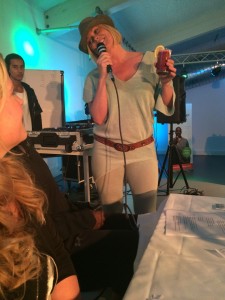 Bridget Maasland kwam haar superfoodsmoothie showen.